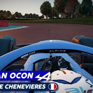 F1 on Circuit de Chenevières, France | Esteban Ocon | Alpine 2022