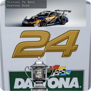 RF2 Daytona Porsche 992 Gt3 Cup Simulation vs Réel