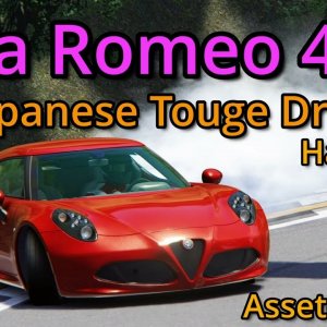 Assetto Corsa Drift Alfa Romeo 4C  Japanese Touge Drift Hakone Ohiradai