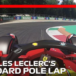 Charles Leclerc's Onboard Pole Lap | 2022 Italian Grand Prix | #assettocorsa