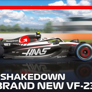 EXCLUSIVE: Haas Shakedown The Brand New VF-23! | #assettocorsa