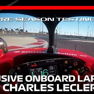 EXCLUSIVE: Visor Cam + Onboard Laps with Charles Leclerc! | 2023 Pre-Season Testing #assettocorsa