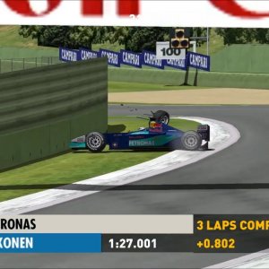 GP4 F1 Imola 2001 - Kimi Raikkonen Crash