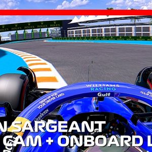 Two Laps with Logan Sargeant at one of his home circuits! | 2022 Miami Grand Prix | #assettocorsa