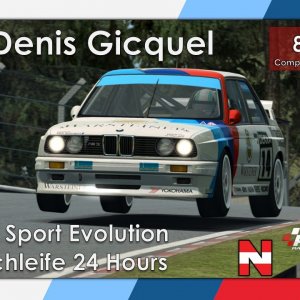 RaceRoom Competition Winning Lap - Nordschleife 24 Hours - BMW M3 DTM92 - Denis Gicquel - 8.48:224
