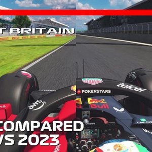 F1 2022 vs F1 2023 Hotlaps Compared | 2023 British Grand Prix | #assettocorsa