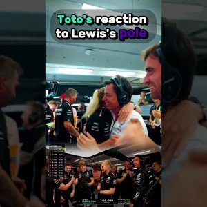 Toto Wolff's Reaction to Lewis Hamilton's Pole Win!