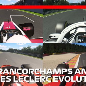 8 Years of Charles Leclerc and Spa-Francorchamps Evolution | Belgian Grand Prix | #assettocorsa