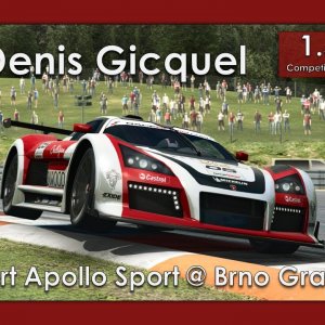RaceRoom Competition Winning Lap - Brno Grand Prix - Gumpert Apollo Sport - Denis Gicquel - 1.54:365