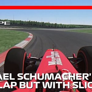 Michael Schumacher's Pole Lap but with Slicks | 2004 European Grand Prix | #assettocorsa
