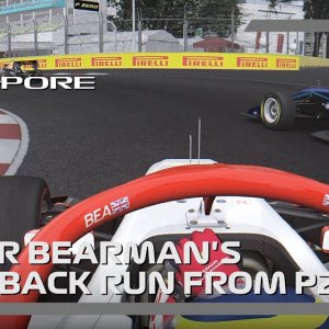 Oliver Bearman's Comeback from P20! | 2022 Singapore Grand Prix | #assettocorsa