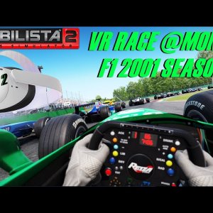VR Racing at Automobilista2  - F1 2001 @Monza with Quest 2 and G29