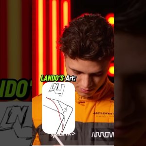 Lando Norris Showing His Drawing Skills #f1 #formula1 #f1shorts