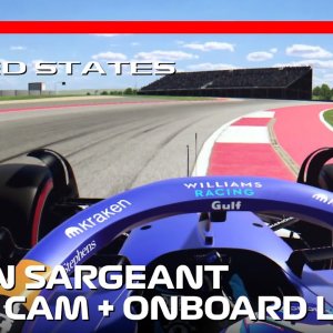 Two Laps with Logan Sargeant | 2023 United States Grand Prix | #assettocorsa