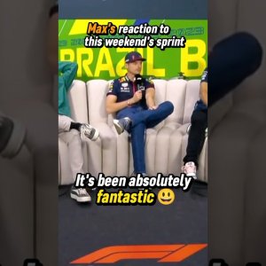Max Verstappen's F1 Sprint Reaction #f1 #formula1 #f1shorts