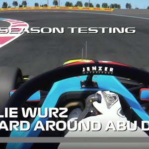 Charlie Wurz Onboard | F3 2023 Post-season testing at Abu Dhabi | #assettocorsa
