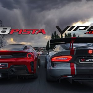 Ferrari 488 Pista vs Dodge Viper ACR | Assetto Corsa Online Race @ Nordschleife | 2K 60 FPS