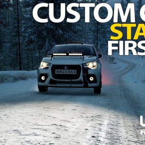 EA SPORTS WRC | Career Mode | Week 5 | Rally Sweden | Stage 1 of 9 | FIRST STAGE WITH CUSTOM CAR