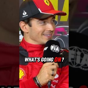 George Russell Interrupts Charles Leclerc Interview #f1 #formula1 #f1shorts