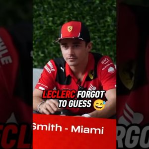 Leclerc's Reaction to Sainz's Guess #f1 #formula1 #f1shorts