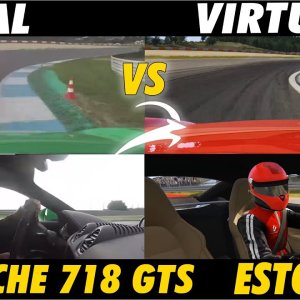 Real vs Virtual | Mark Webber Porsche 718 | Estoril COMPARISON