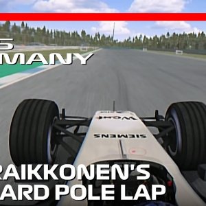 Kimi Raikkonen's Pole Lap | 2005 German Grand Prix | #assettocorsa