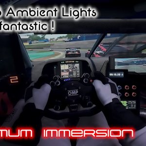 max immersion with SIMHUB and GOVEE |  rainy start at Interlagos in the BMW M8 GTE | AMS2