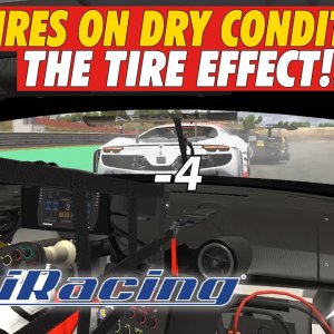 iRacing | WET TIRES ON DRY effect | IT's a NO!