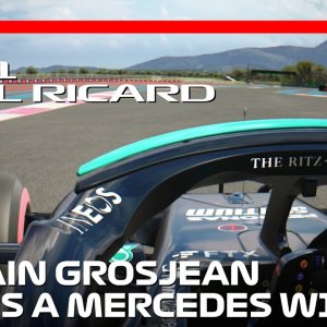 Mercedes Makes Happy to Romain Grosjean | Private Test at Paul Ricard | #assettocorsa