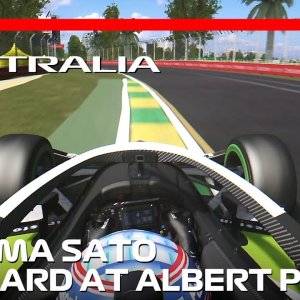 Indycar on F1 2024 Track! | Onboard with Takuma Sato at Albert Park Circuit | #assettocorsa