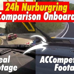 Real vs Virtual | 24h Nurburgring | ACCompetizione New 2024 Nordschleife DLC