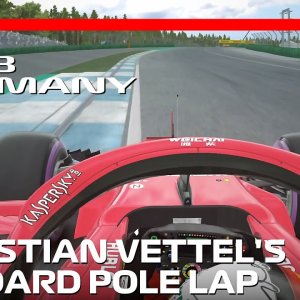 Sebastian Vettel's Pole Lap | 2018 German Grand Prix | #assettocorsa